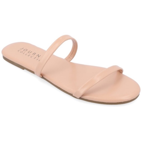 Journee Collection Women Adyrae Tru
Comfort Foam Slide Flat Sandals, Blush 8.5 - Picture 1 of 8